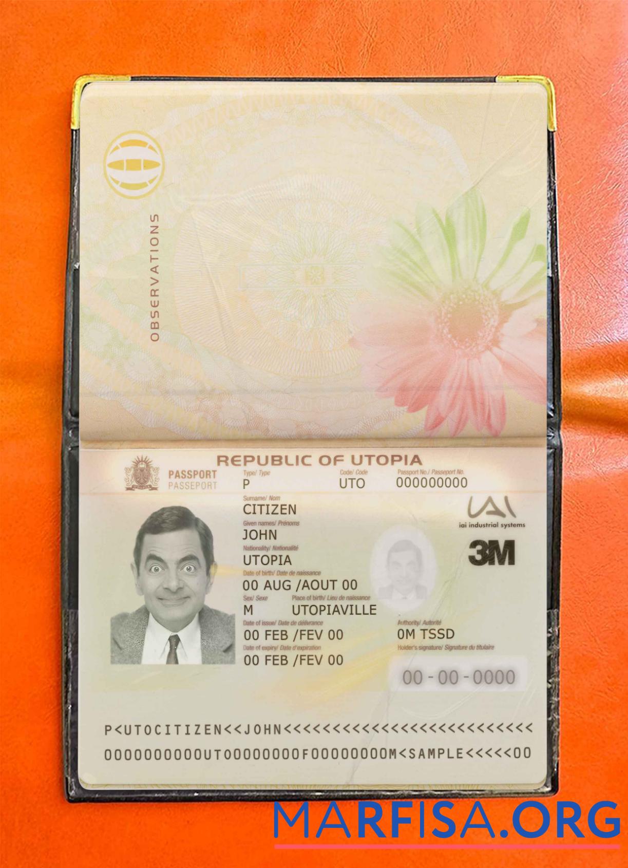 Printable Utopia pass photo look real example